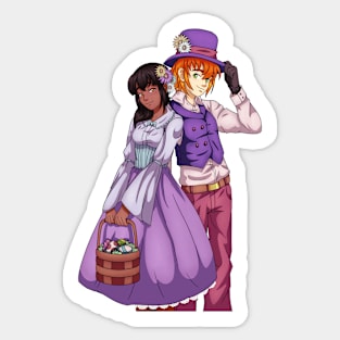 Spring Easter Couple Sticker